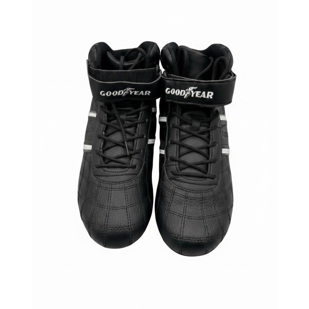 Goodyear Racing Shoes Black White Motorsport Sneakers Men Size 11 Y2K Streetwear